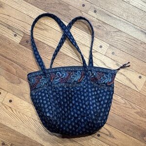 Vera Bradley Blue and Red Patterned Tote